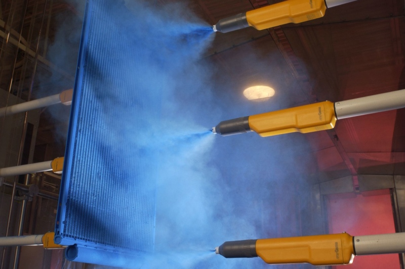 New powder coating method